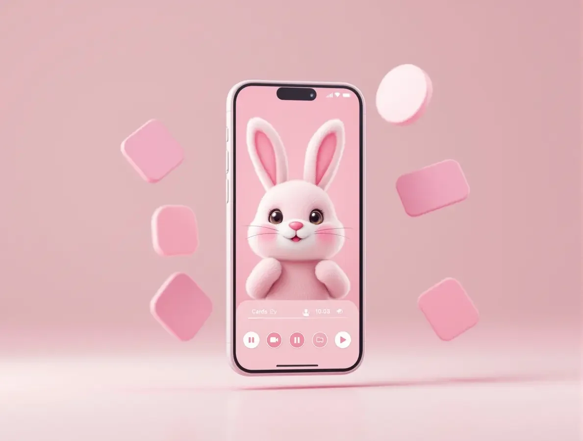 人人影视 App 界面与兔耳标识展示